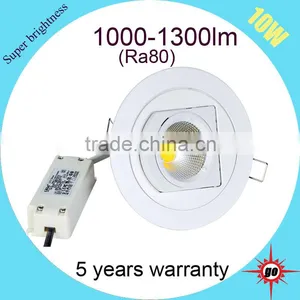 360 Degree Rotatable Led Ceiling Light Power Dimmable 10w Cob Gimbal Downlight Quality Choice thumbnail-1