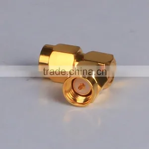 Right Angle Male Gold-plated RF SMA Coaxial Cable Adaptor Connector thumbnail-1