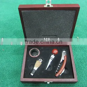 Hot Sell Wine Tool Set With Wooden Box thumbnail-1