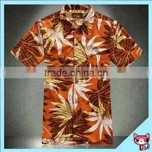 100% Cotton Fabric Foreign Trade Men Hawaiian Shirts thumbnail-1