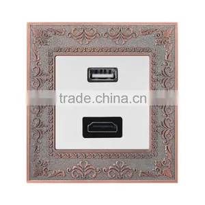 Hot Dedicated Multi-role Electrical Wall HdMI USB Interface thumbnail-2