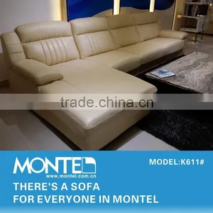 Leather Corner Sofa Set With Chaise Lounge thumbnail-3