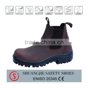 New Design Waterproof Leather Safety Boots Workplace Steel Toe Safety Shoe thumbnail-1