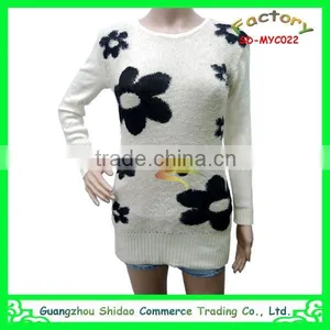 Fashion Woman Custom Wool New Style Embroidery Top Sweater thumbnail-6