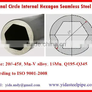 External Circle Internal Hexagon Steel Pipe thumbnail-1