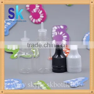 5ml 10ml Clear PET Plastic e Liquid Bottle With Childproof Lid thumbnail-1