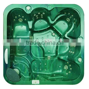Square Outdoor Spa With 15"pop-up TV thumbnail-1