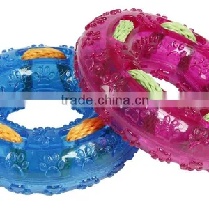 Pet TPR Tyre Toy With Rope New Design Dog Toy thumbnail-5