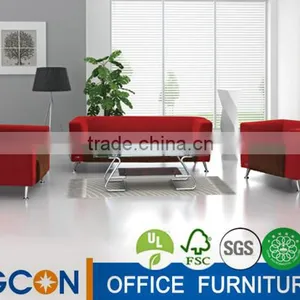 Furniture Sofa Red Fabric Sofa thumbnail-1