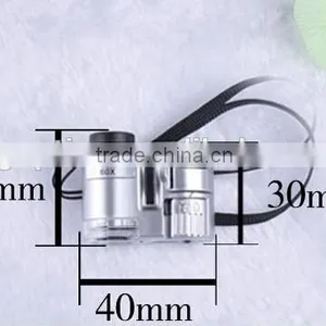 60x Mini Pocket Microscope With Led and UV Lamp thumbnail-2