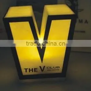 Rechargable Battery Operated Wedding Party Night Club Bar Glowing Light up Decoration Letter Led Table Lamp thumbnail-2