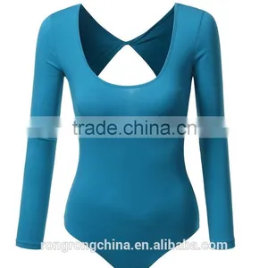 2016 News Sexy Women's Basic Solid Bodysuit Quality Choice thumbnail-5