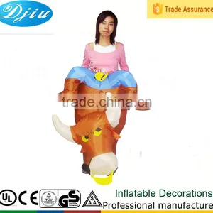 DJ-CO-110 Brown Cow Costume Inflatable Cow Costume Inflatable Body Launcher thumbnail-1