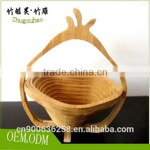 Handicrafts Fruit Container Basket Made of Bamboo thumbnail-2