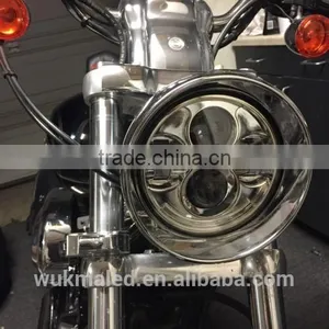 5-3/4" MOTORCYCLE LED Chrome 5.75 PROJECTOR LIKE DAYMAKER HEADLAMP for Harley Davidson thumbnail-2