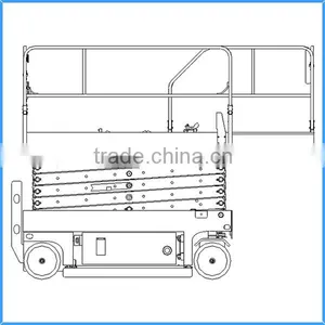 Best Selling Electro-hydraulic Scissor Lift,self-propelled Mobile Hydraulic Scissor Lift,four Wheels Mobile Scissor Lift Table thumbnail-2