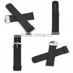 Black Colour Real Leather Watch Band for Iphone Watch thumbnail-1