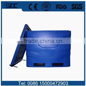 Rotational Molded Fish Transport Plastic Bins, PE Plastic Tote Bins thumbnail-2