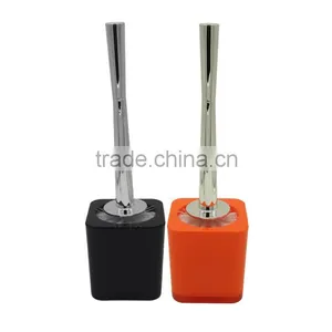 Whole Saleoptional Color Plastic Toilet Cleaning Brush Holder Retangle Toilet Brush Holder Set thumbnail-1