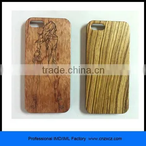 [with Rubberized]IMD Wood Cases for Iphone5 thumbnail-1