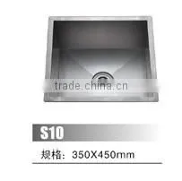 Cheap Price Stainless Steel 304 Retangular Single Bowl Handmade Kitchen Sink thumbnail-5
