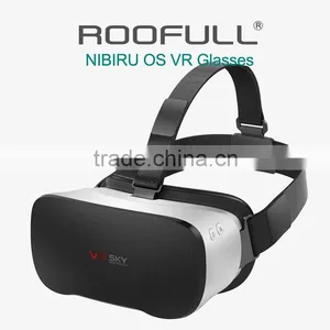 2016 New VR Headset, All in One VR 3D Glasses With Quad Core CPU 2GB RAM 16GB Flash Android 4.4 OS 4000mA Lithium Battery thumbnail-1