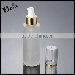 China Supplier 100ml Frosted Glass Bottle Pump Glass Bottle for Cosmetic Supplier's Choice thumbnail-2