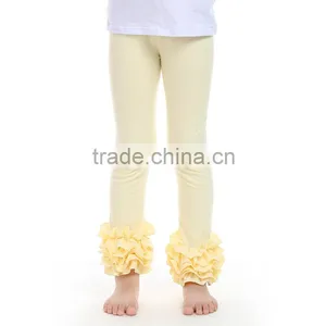 Latest Ruffle Pants Ivory Baby Leggings 2015 Soft Cotton Tight for Baby Girl thumbnail-1