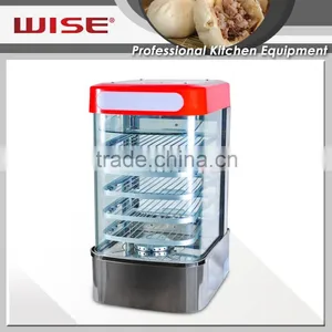 Commercial Stainless Steel Electric Curved Food Steamer Display Cabinet Mechanical Type thumbnail-1