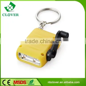 Energy-saving 2 LED Hand Crank Mini Dynamo Torch With Variety Color Flashlight thumbnail-1
