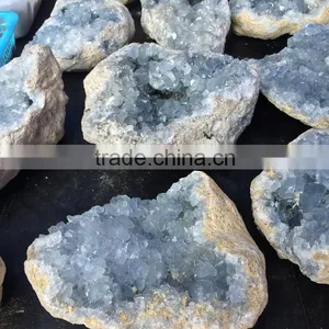 Natural Rock Blue Spar Kyanite Geode Crystal Stone For Sale thumbnail-2