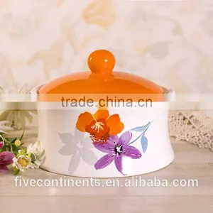 Italy Romantic Ceramic Large Biscuit Jar Food Container thumbnail-1