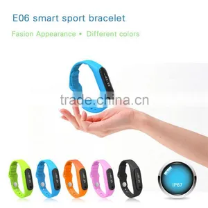 Smart Wristband Band E06 Touch Screen Band Bracelet For Android 4.3 IOS 7.0 Waterproof IP67 Tracker Fitness Wristbands thumbnail-6
