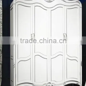 New Classical American Type Bedroom Set Bed Bedside Table Wardrobe Dressing Table Commode thumbnail-5