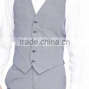 Bospoke Slim Fit Light Grey Latest Design Coat Pant Men Suit thumbnail-5