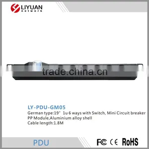 LY-PDU-GM05 Newly Design PDU With Switch,Mini Circuit Breaker thumbnail-1