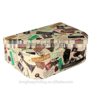 3 of Set Colorful Printing Mini Suitcase Underwear Storage Box Wholesale thumbnail-3
