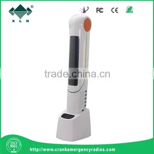 2016 Top Seller Hand Crank Dynamo Led Flashlight Solar Desk Lamp With Radio Function and Phone Charge thumbnail-6
