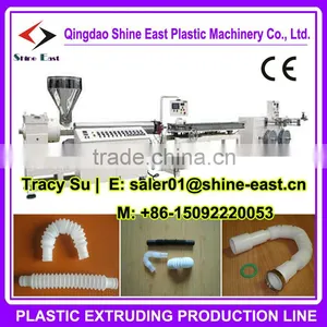 PVC Plastic Drain Pipe Machine / Washing Machine Plastic Flexable Hose Machine / Closestool Pipe Making Machine thumbnail-1
