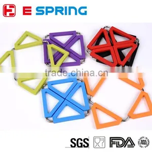 Expandable Multi Shape Pot Holder Foldable Heat Resistant Silicone Table Mat thumbnail-1
