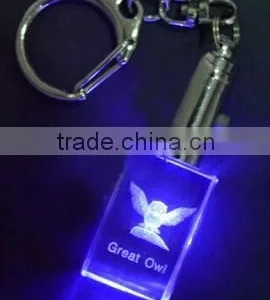 2016 Wholesale Cheap Laser Engraving Crystal Keychain thumbnail-1