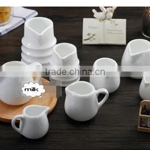 Western Style Creative Customized Porcelain White Ceramics Milk Pot and Kettle thumbnail-1