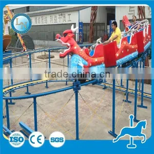 Children / Adult Amusement Sliding Dragon Indoor Mini Roller Coaster thumbnail-2