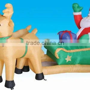 Inflatable Santa With Sleigh thumbnail-1