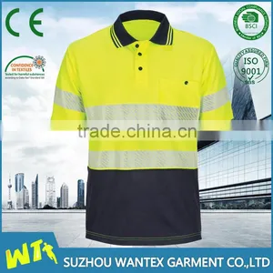 High Quality Reflective Working Tshirt Wholesale Polyester Sport Wear t Shirt Custom Print Men Tshirt Clothing thumbnail-1