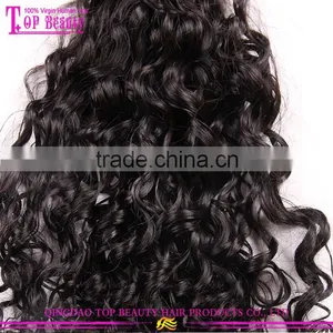 Top Quality 7A Grade Raw Indian Curly Hair Natural Color Curly Human Hair Extensions thumbnail-5