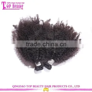 Unprocessed Afro Kinky Hair Wholesale Cheap Natural Afro Extension Hair Hot Sale Afro Hair Extensions thumbnail-2