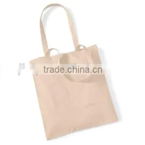 Natural Plain Shopper Shopping Shoulder Handbag Cotton Tote Bag thumbnail-1