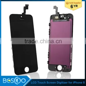 Hot Sale!!! High Quality Mobile Phone Lcd for Iphone 5, for Iphone 5 Lcd Touch Screen Digitizer thumbnail-2