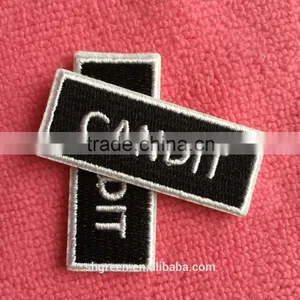 High Quality Full Embroidery Label With Iron on Backing thumbnail-3